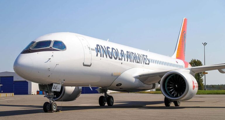 TAAG Angola Airlines first A220-300 visits Dublin